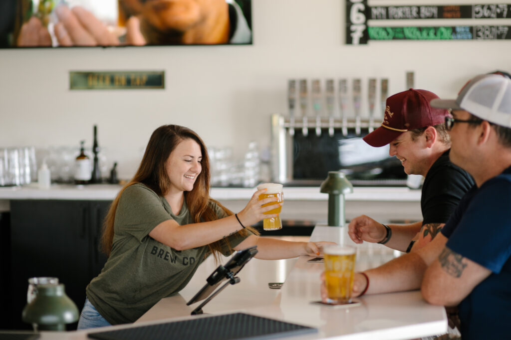 Rie'ver serving beer at NoFo Brew Co in Cumming